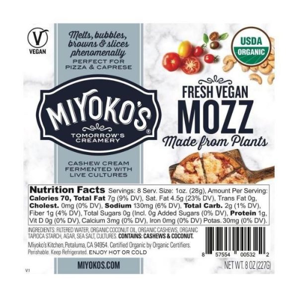 Miyoko s Creamery - Organic Cashew Milk Mozzarella, 8oz Online now