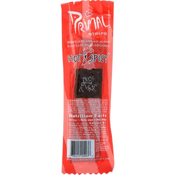 Primal Strips - Jerky Strips - Shitake Hot & Spicy, 1oz Fashion