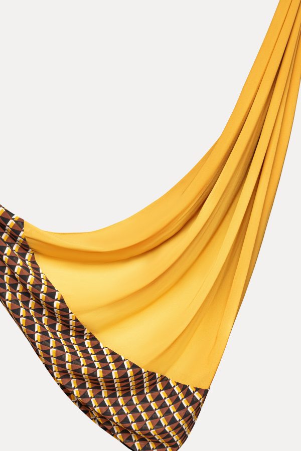 Print-Edge Hijab - Gold Online Sale