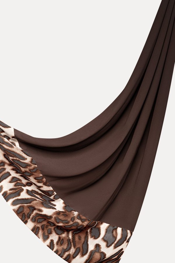 Print-Edge Hijab - Espresso Cheap